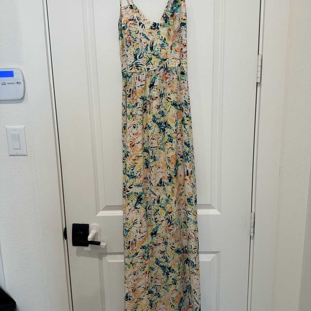 Parker 100% silk maxi dress